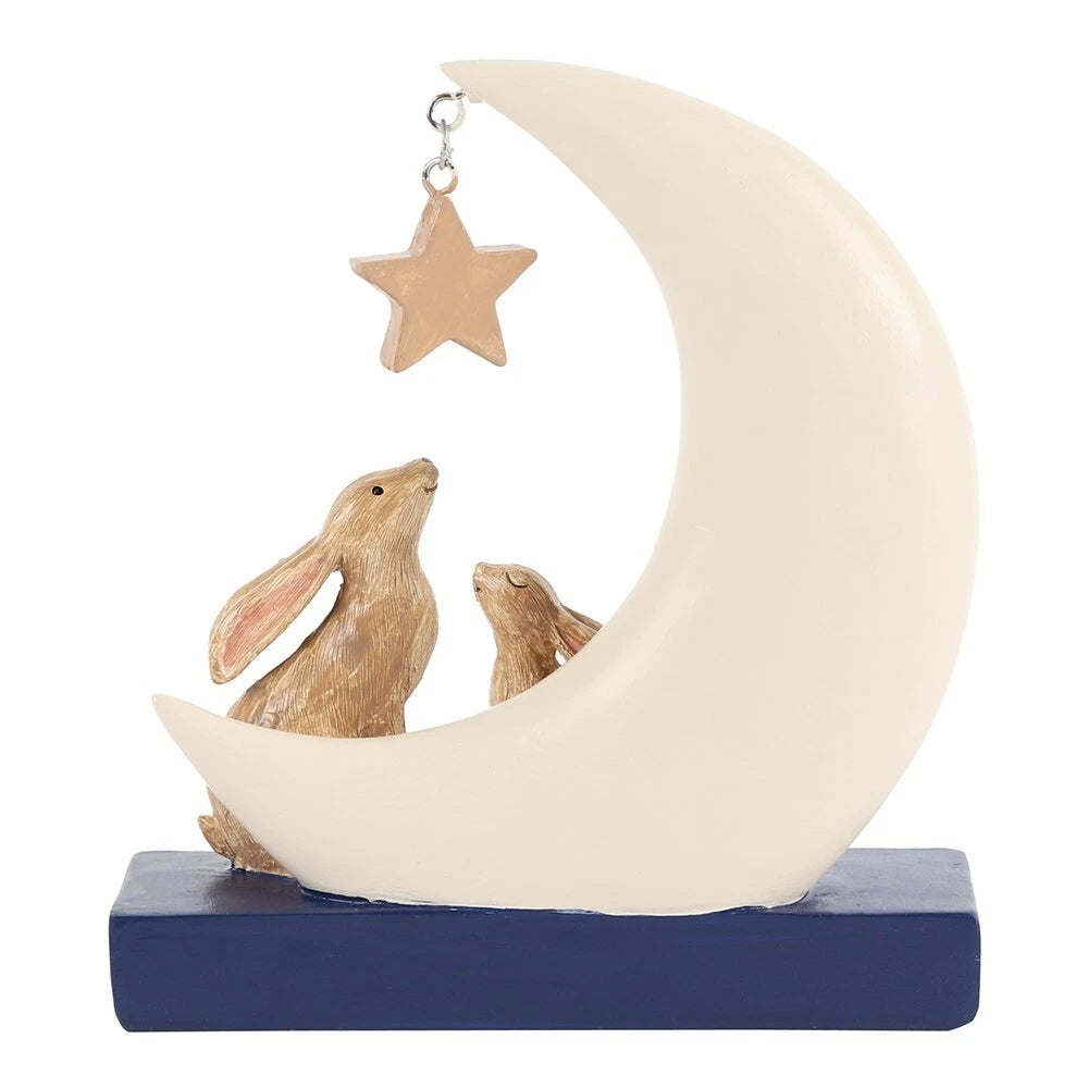 Moon and Rabbits Decorative Ornament