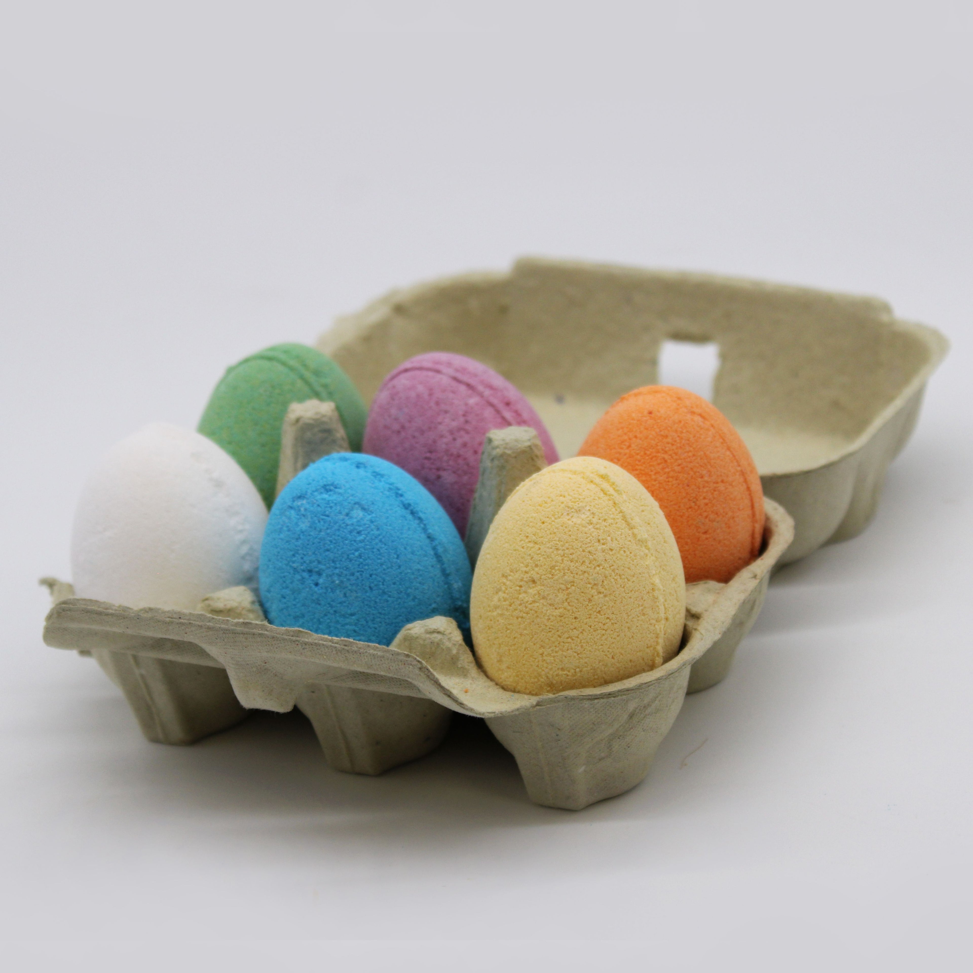 6 Bath Eggs in a Tray - Cherry