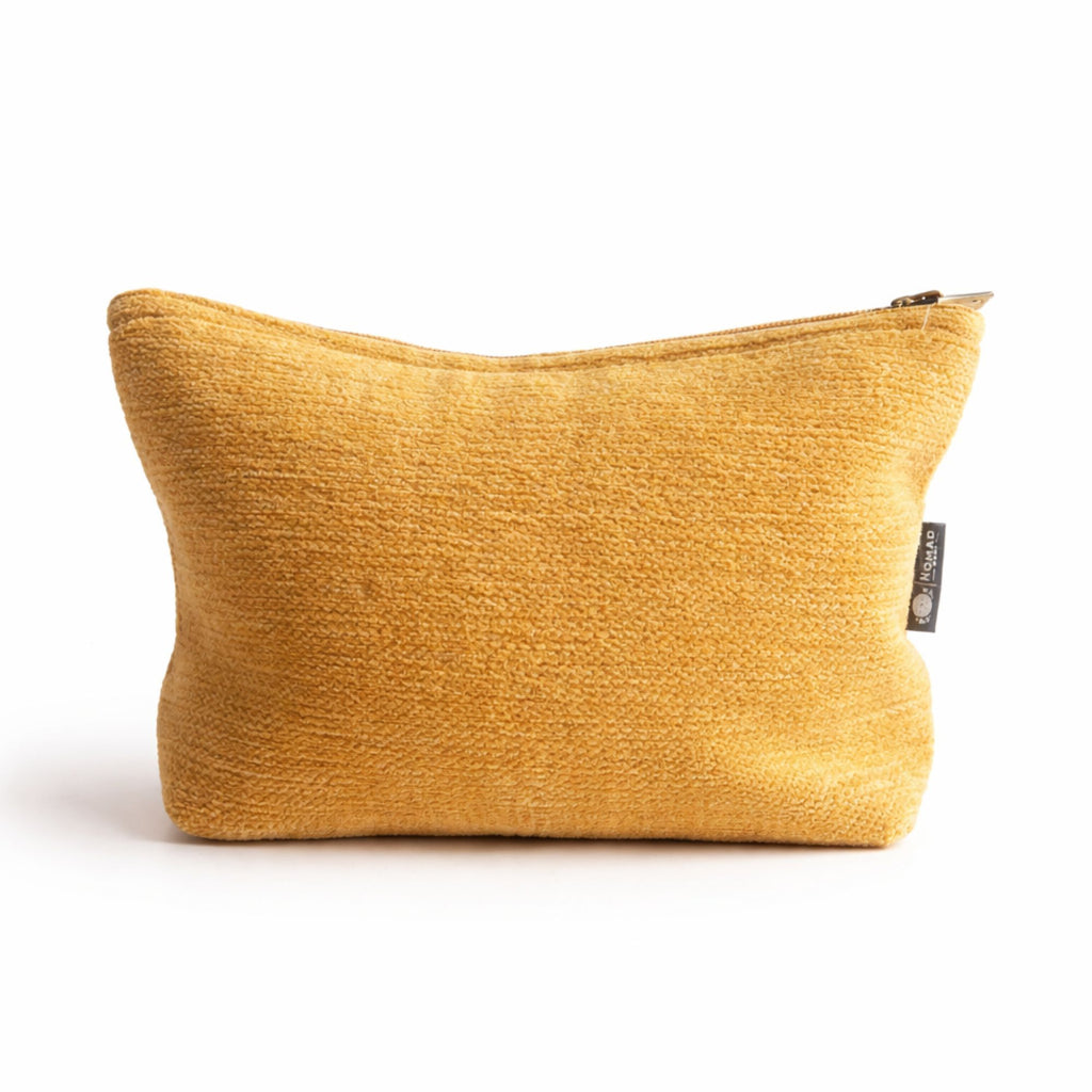 Nomad Sari Indian Jacquard Toiletry Bag - Marigold Loom